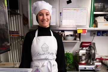 Sharon in cucina al Col Tzecore