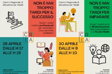 Non è mai troppo tardi per imparare